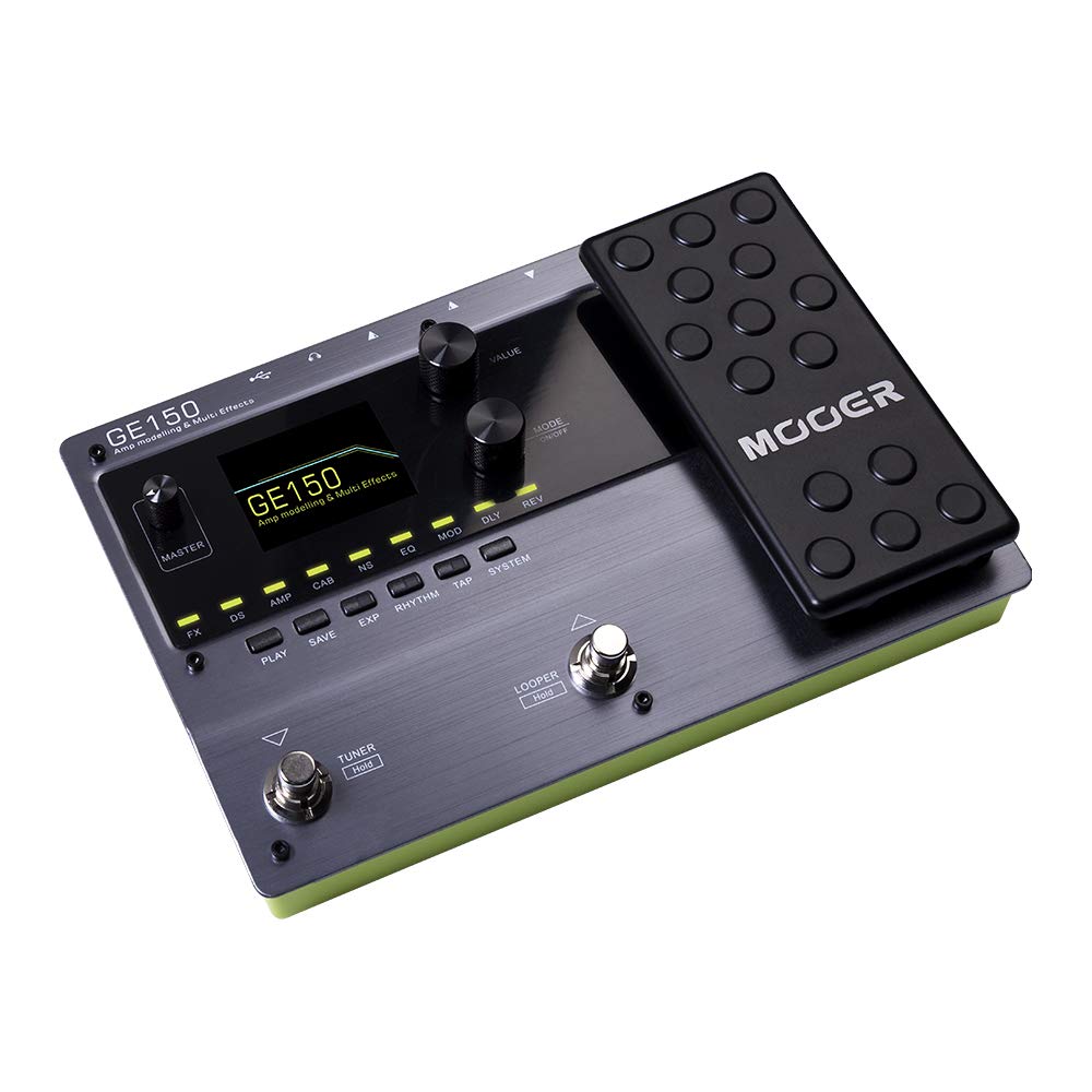 MOOER GE150 Electric Guitar Amp Modelling Multi Effects Pedal Portable Multi Effects Processor with Expression & IR Loading for